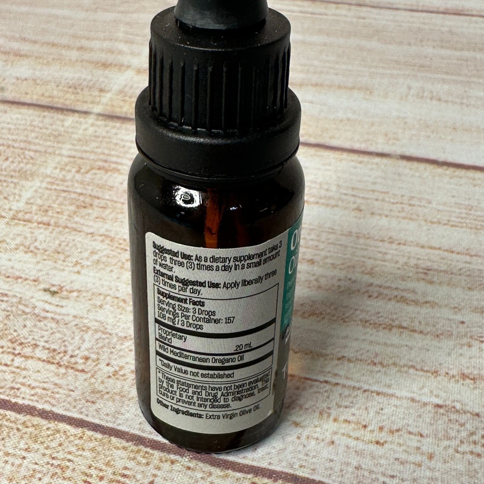 Talya Oregano Oil Digestive Respiratory Immune Support 20 ml 0.67 oz 10/2027