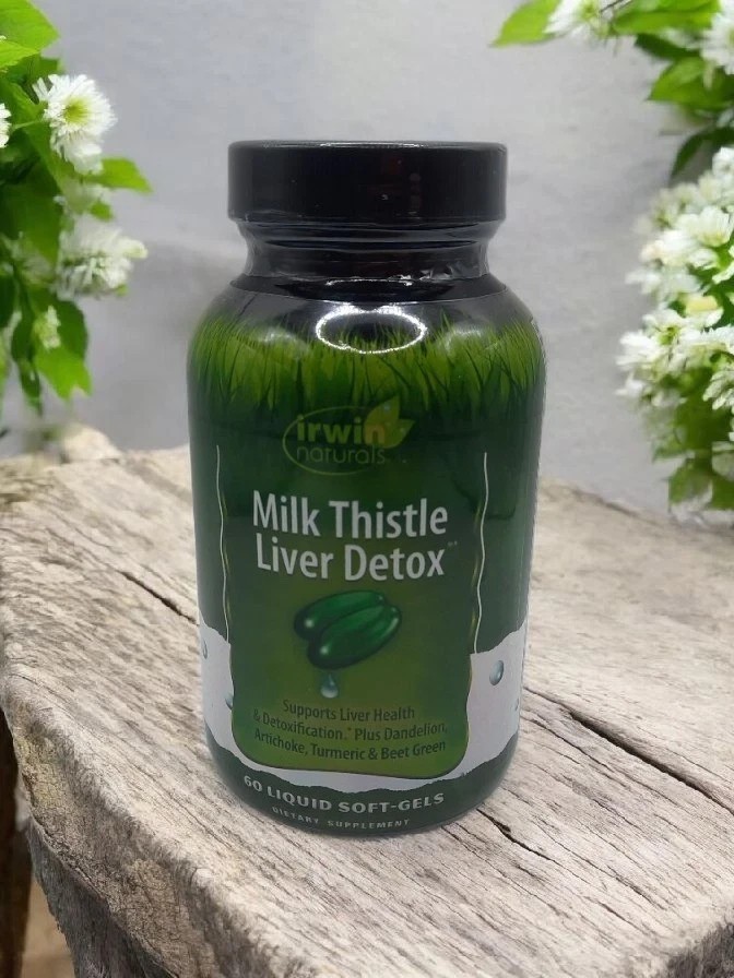 Irwin Naturals Milk Thistle Liver Detox Supplement 60 Count Exp. 11/2026+