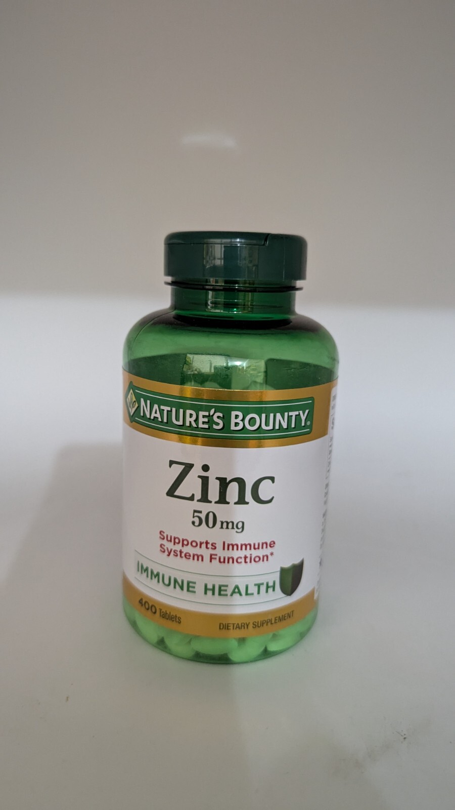 NATURES BOUNTY ZINC ~ Supports Immune Health 50mg., 400 ct Tablets ~ Exp 11/2028