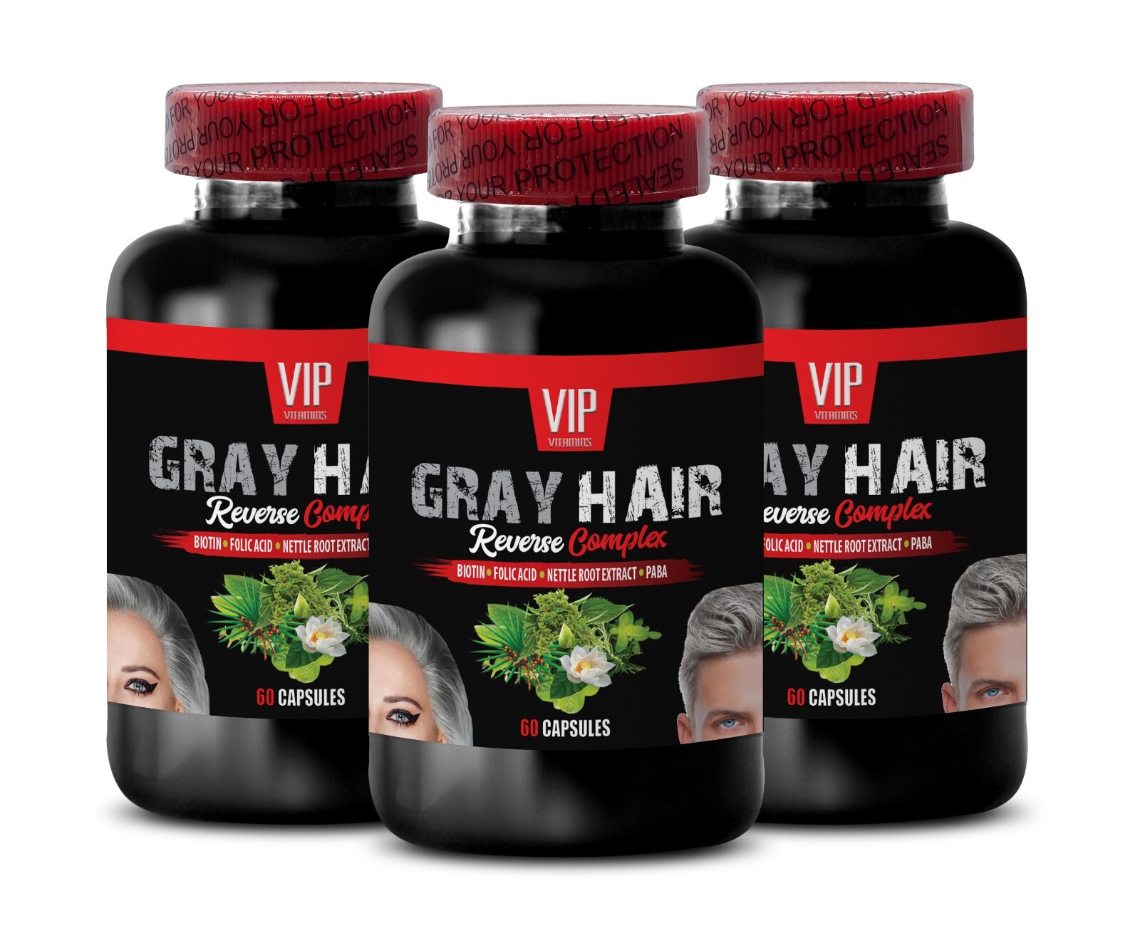 Zinc Enriched Hair Health: GRAY HAIR REVERSE Complex – Combat Premature Graying