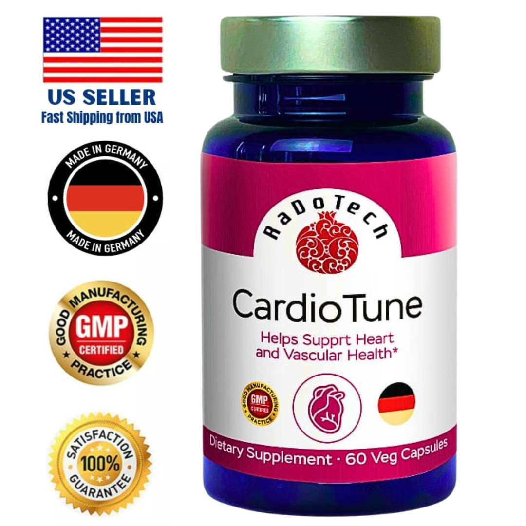 CardioTune – Natural Blood Pressure Support Supplement, 60 Plant-Based Caplets