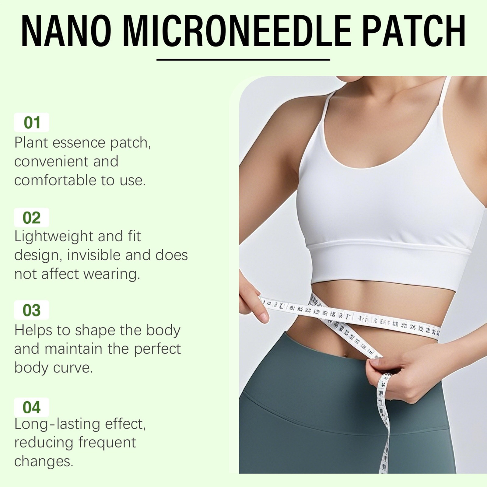 Moringa & Berberine 10-IN-1 Advanced Nano Microneedle Patch 7pcs/box – (1-5 BOX)