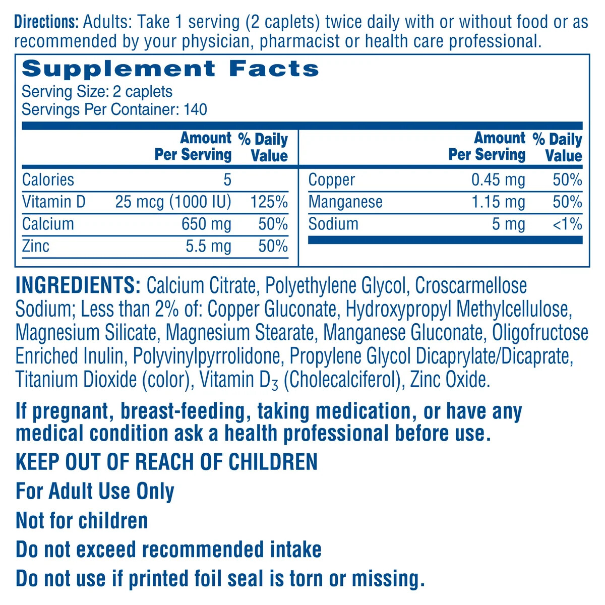 Citracal Maximum Plus Calcium Citrate + D3 280 Caplets FREE SHIPPING