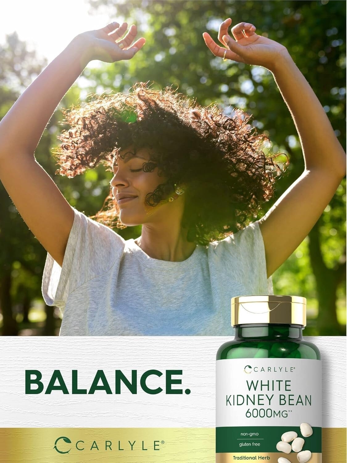 White Kidney Bean Carb Blocker 6000 Mg Potent Extract Starch Reduce, 200 Caps