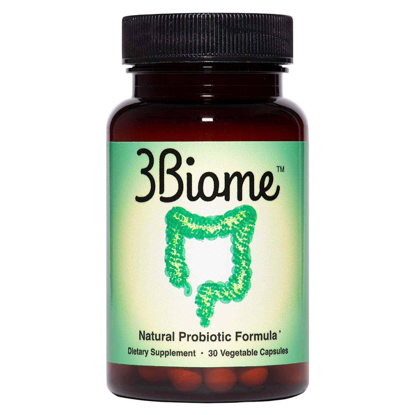 3Biome organic Probiotic Dietary Supplement Non-GMO & Gluten Free, 30 Vegan Caps