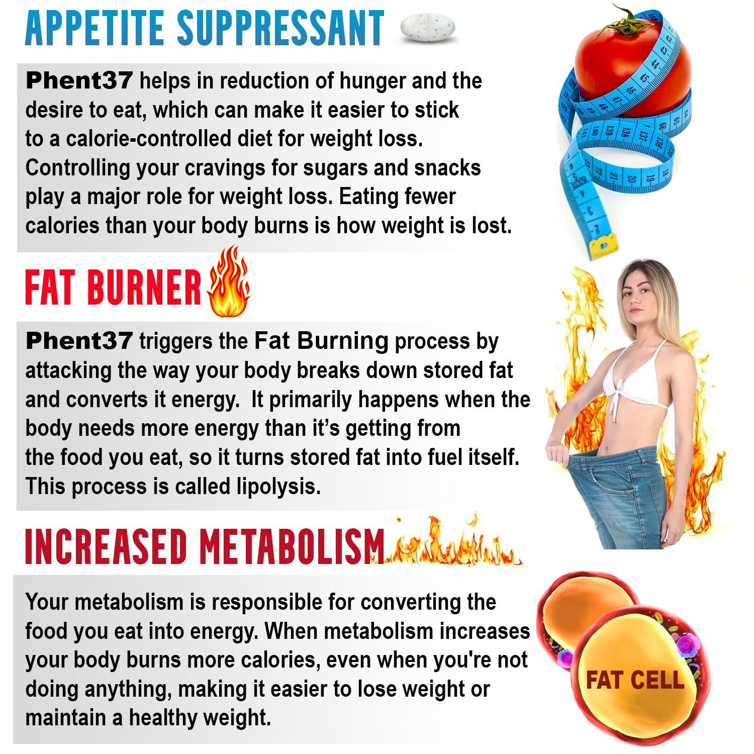 3 + 1 FREE (4 total Bottles – Phent37 – Appetite Suppressant Fat Burner Diet