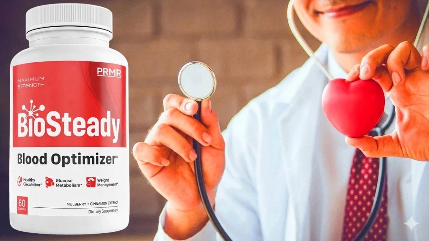 (5 pack) BioSteady Blood Health Support Dietary Supplement – ( 300 Capsules )