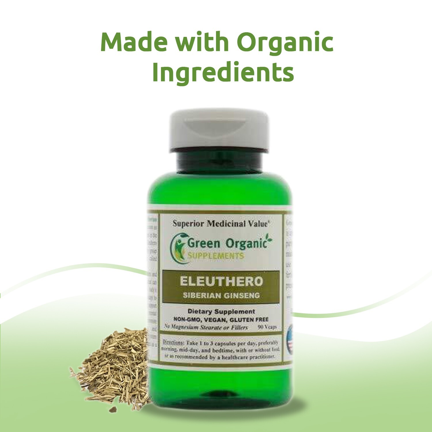 Green Organic Supplements’ Eleuthero, Siberian Ginseng