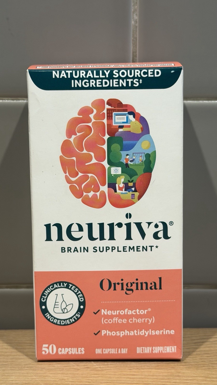Neuriva Original Brain Supplement 50 Capsules Exp 12/2026 NEW SEALED