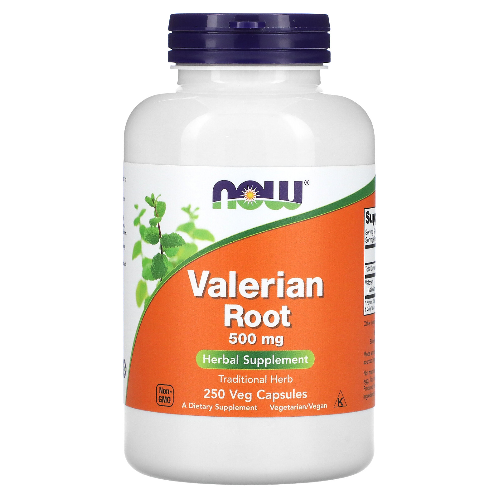 Now Foods Valerian Root 500 mg 250 Veg Capsules GMP Quality Assured, Vegan,