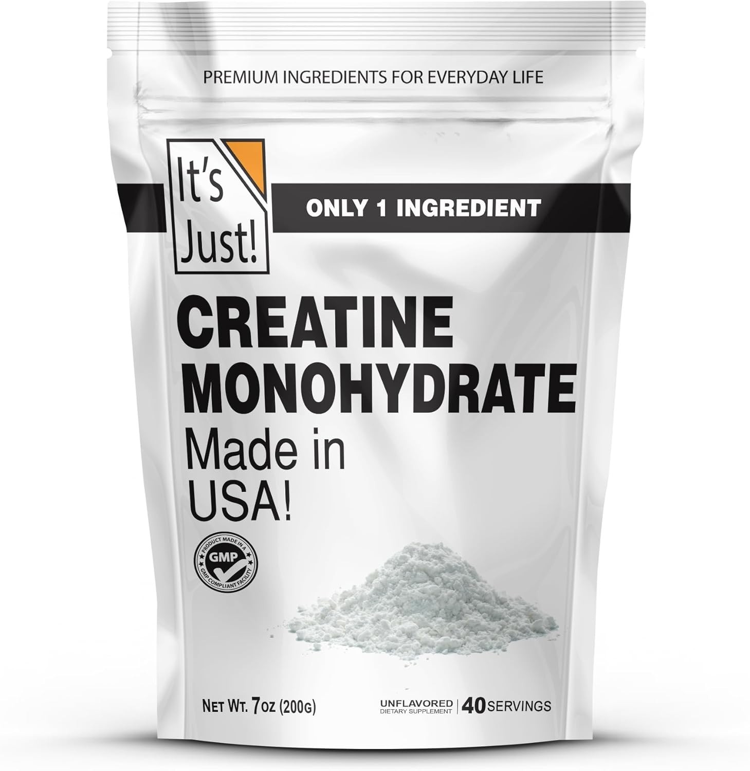 Pure Creatine Monohydrate Powder – 40 Servings, Micronized, Lab Tested