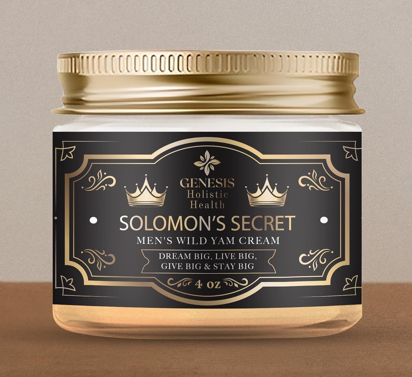 100% Authentic Genesis Solomon’s Secret Men’sWild Yam Cream- Dream Big, Live Big
