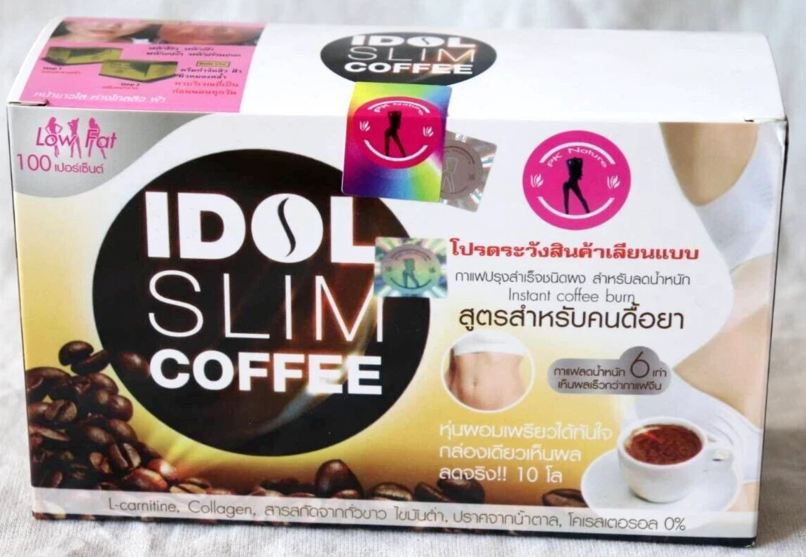 6×Idol Slim Instant Coffee Fat Burn Block Diet Slimming Weight Loss Low Fat