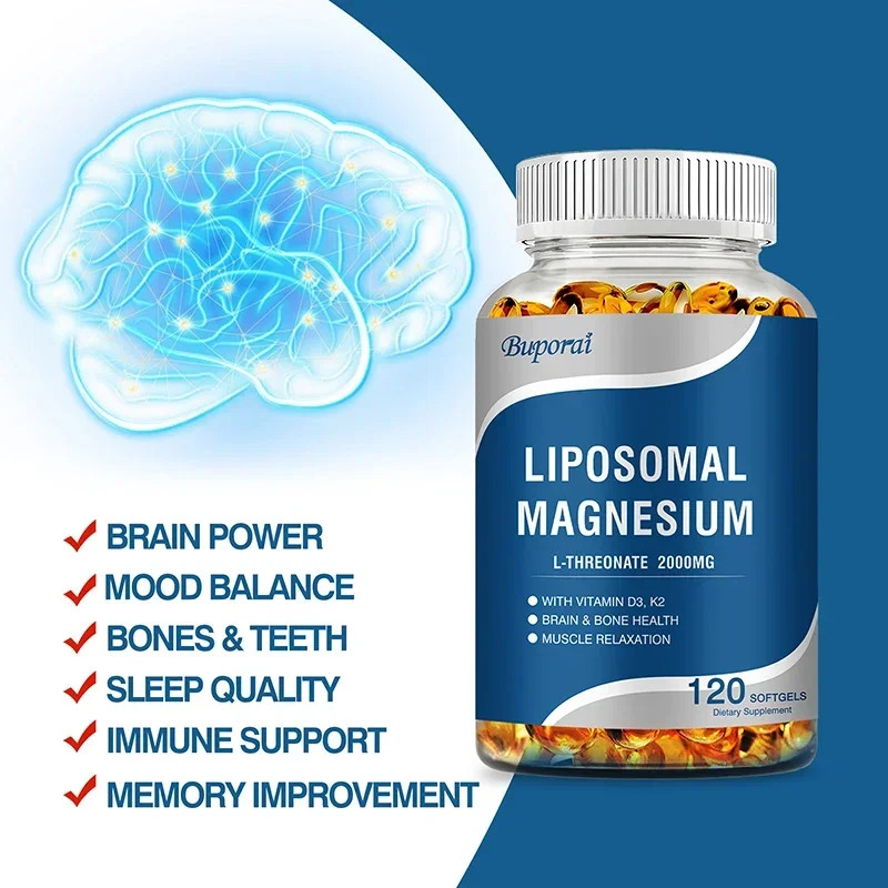 Liposomal Magnesium 120pcs – Aging Defense, Cellular Energy,Heart&Brain Function
