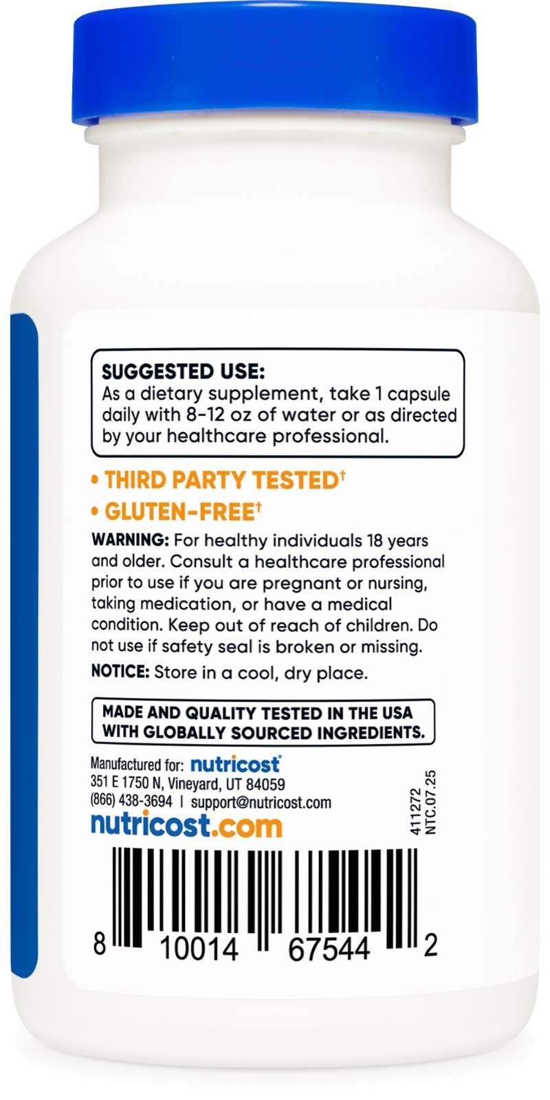 Nutricost Vitamin B2 (Riboflavin) 400mg, 120 Capsules – Gluten Free, Non-GMO