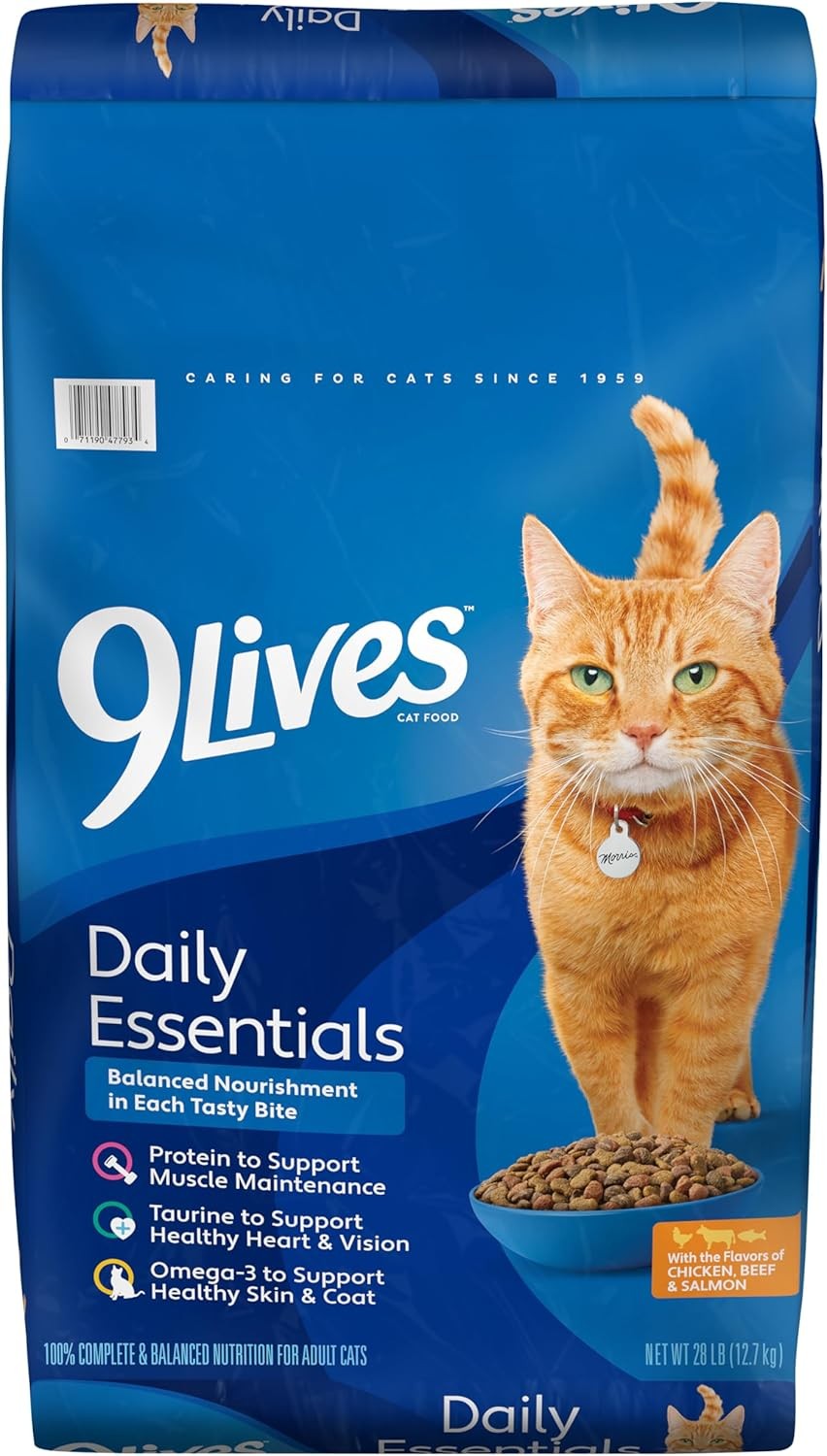 9Lives Daily Essentials Dry Cat Food,28 Pound Bag