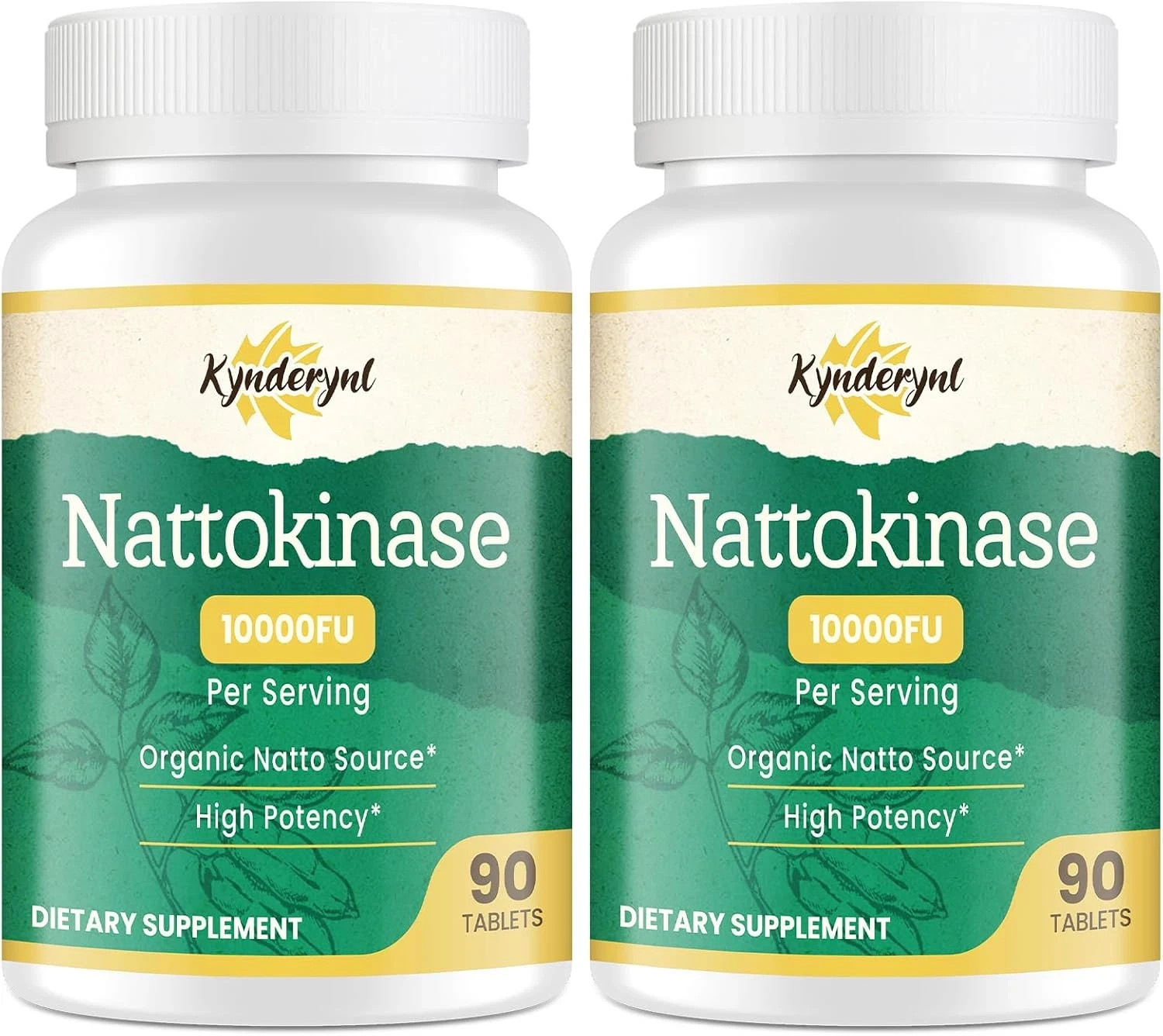 Nattokinase Supplement 10000FU – Organic Natto Enzyme 500mg-FREE 2Day Delivery