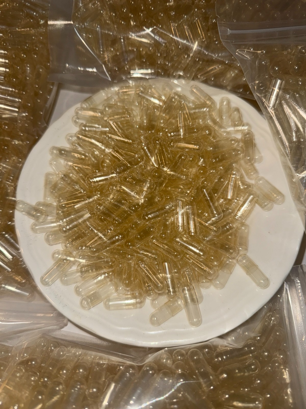 Capsule Top & Bottoms USA FREE SHIPPING 2,000 Empty Clear Gelatin Capsules, “00”