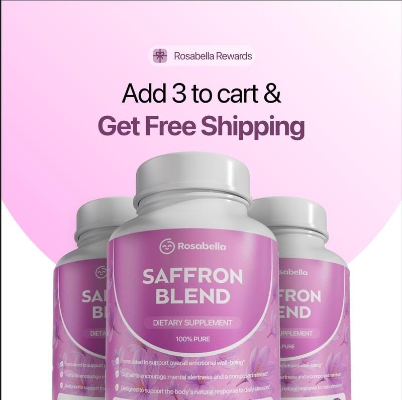 Rosabella [88mg] Supplement Saffron for Mental Clarity, Digestion, Positive Mood