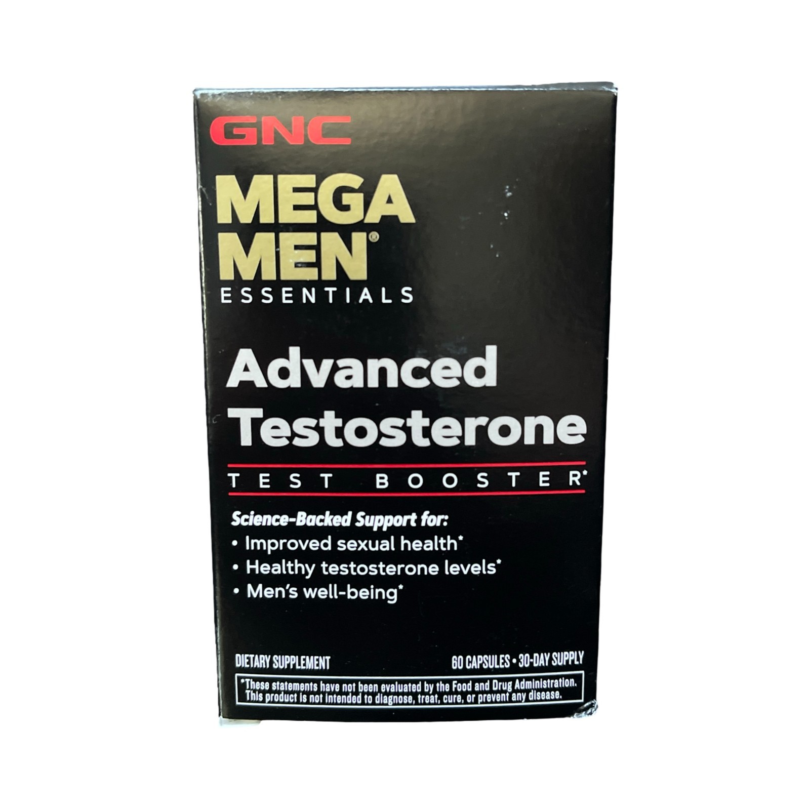 GNC Mega Men Advanced Testosterone Test Booster 60 Capsules – Exp 06/2027