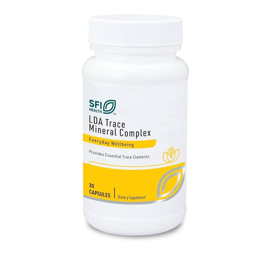 Klaire Labs LDA Trace Mineral Complex (30 Caps) – Exp date: 08/2025