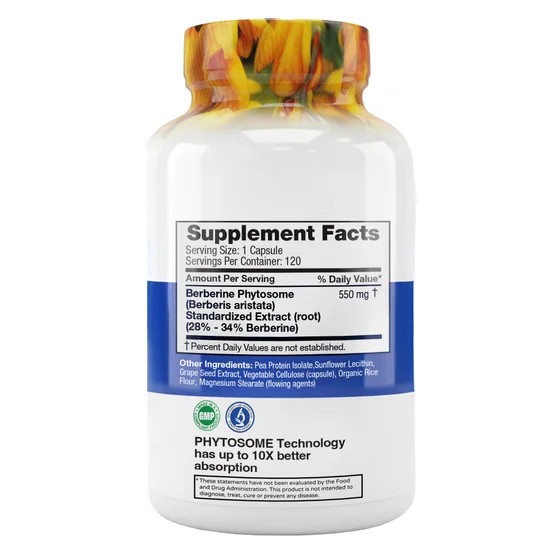 2-Pack FEELGOOD Berberine Phytosome, 120 Vegan Capsules