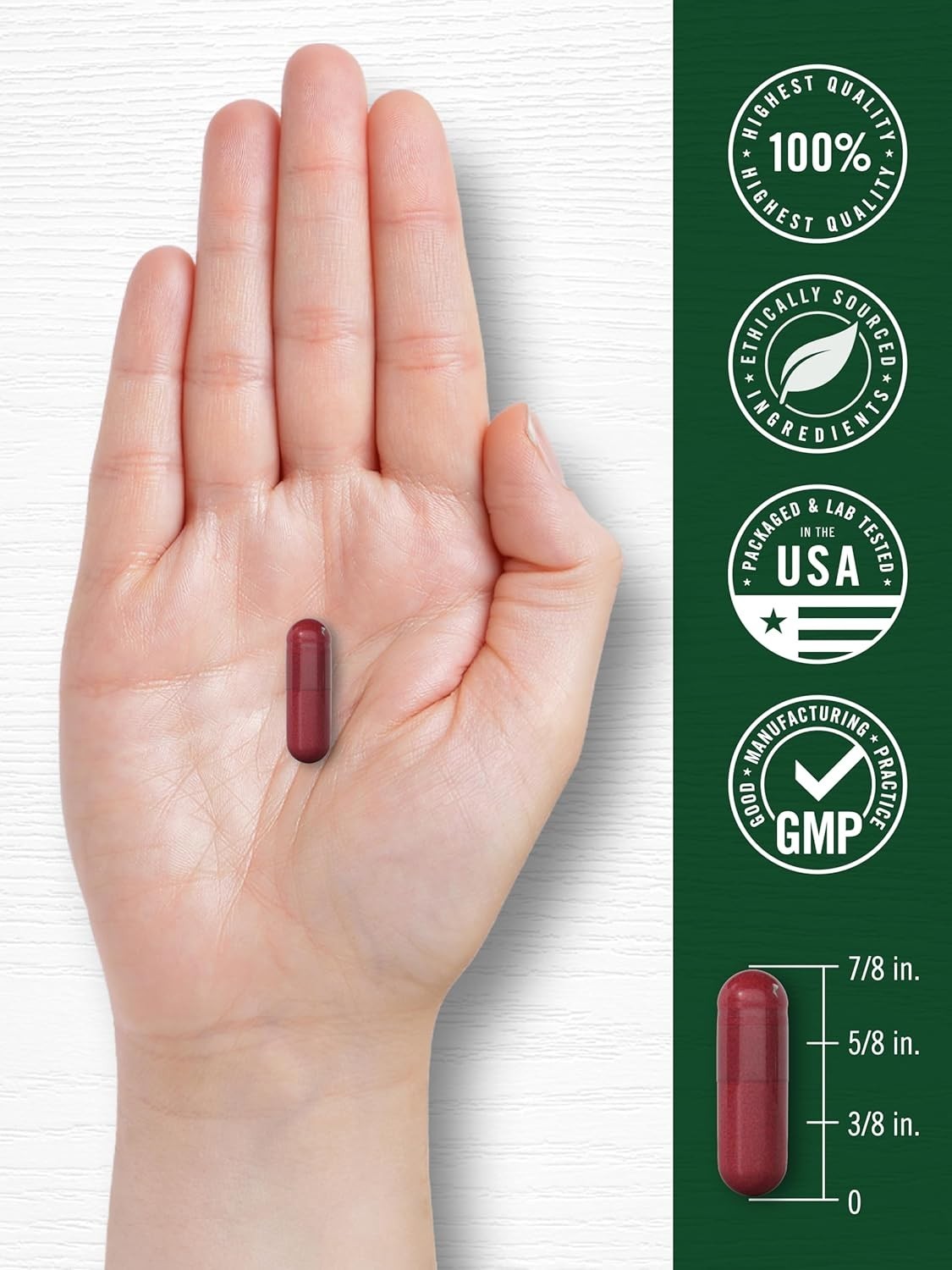 Beet Root Capsules 8000mg, 120 Count, Non-GMO & Gluten Free