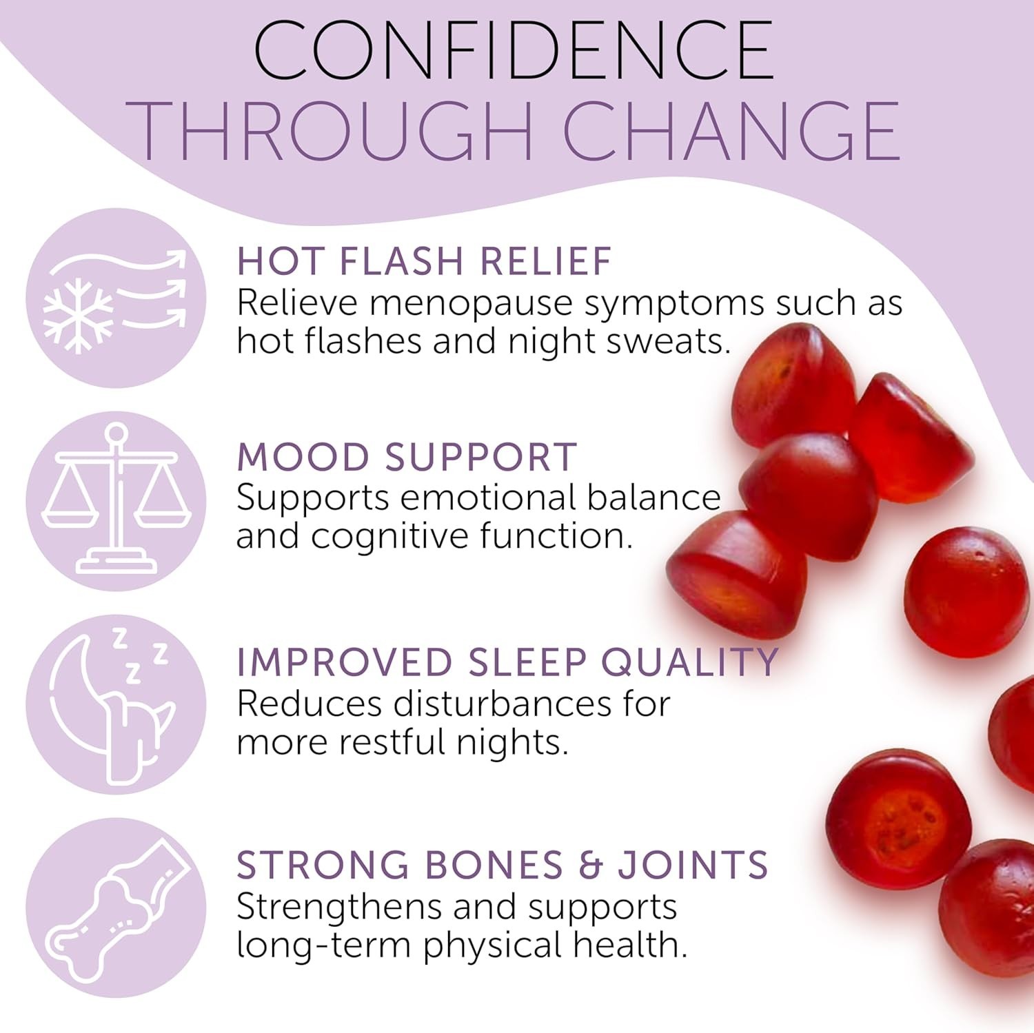 Menopause Supplements for Women | Menopause Gummy Vitamins 60 Vegan Gummies