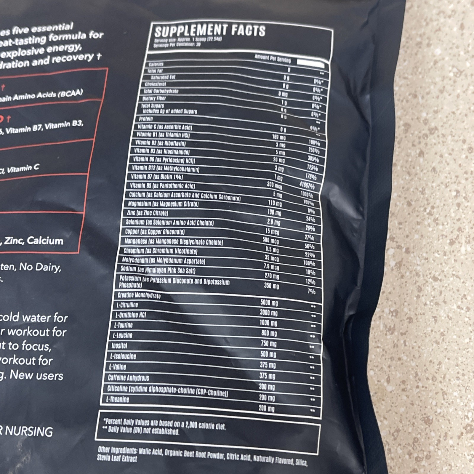 MUSCLE WATER Fruit Punch (30-Day Supply) NEW Expires 8/2026
