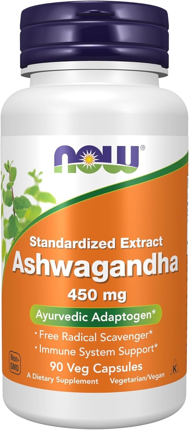NOW Supplements, Ashwagandha (Withania somnifera) 450 mg (Standardized Extract)