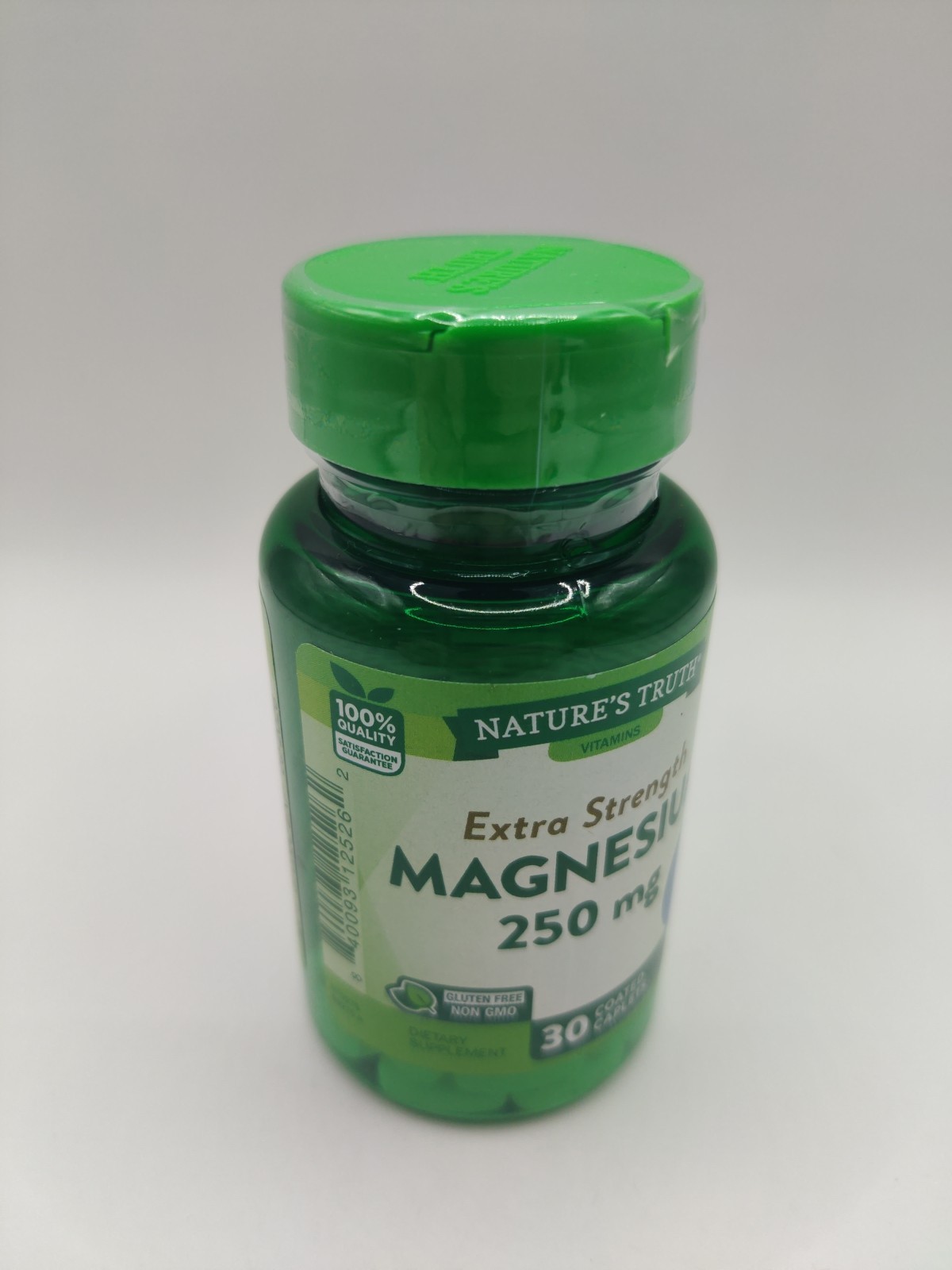 Natures Truth Magnesium Extra Strength 250mg 30 Capsules EXP 9/2026 Gluten Free
