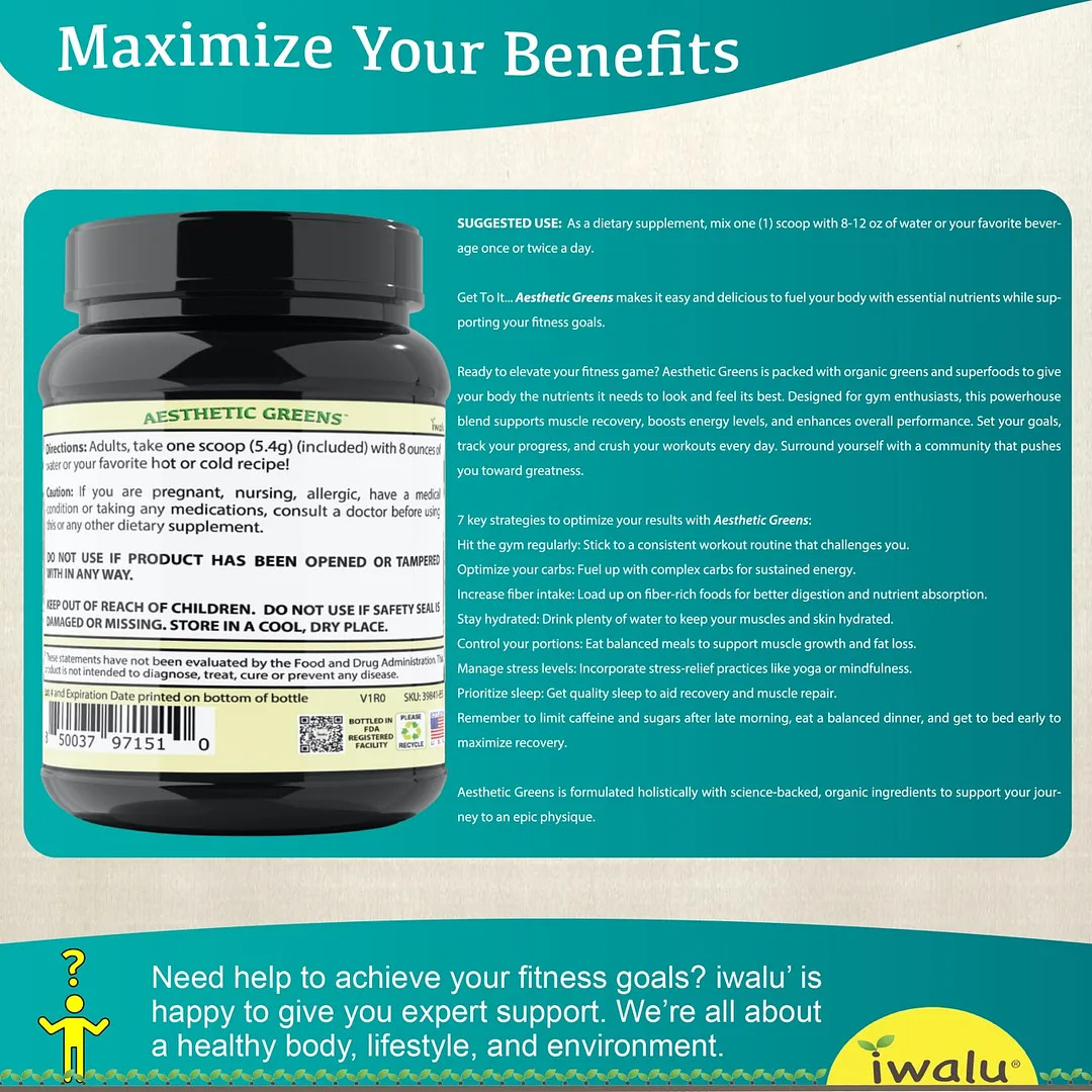 Organic Superfood Greens | Best Supplement Capsule Pill Men Women FREE SHIP
