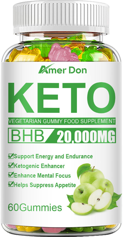 Keto ACV BHB Gummies for Fat Burn Weight Loss Detox Keto Diet 60 Pills Gummies