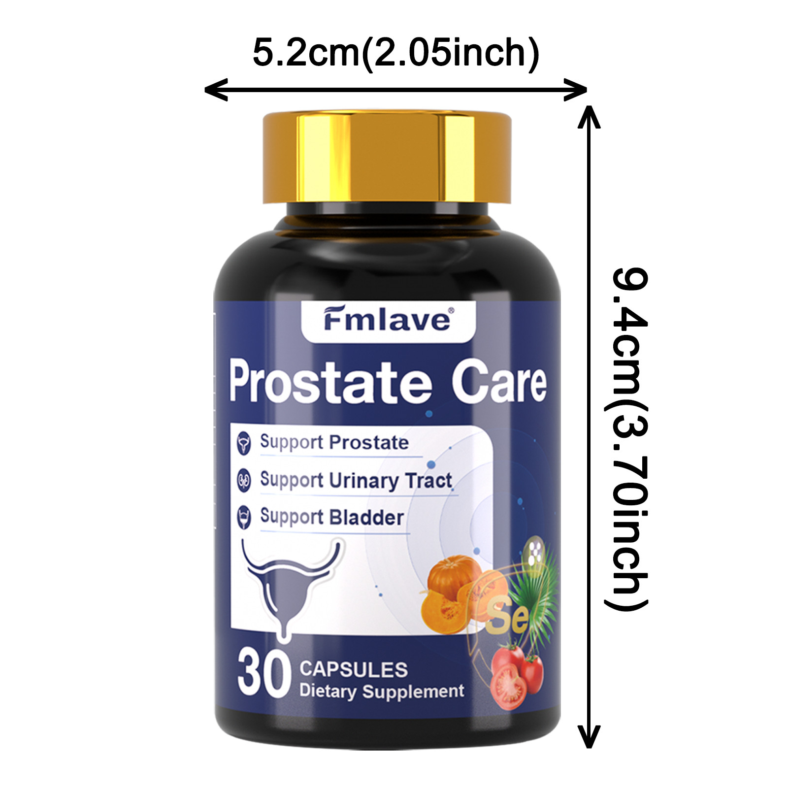 (2 Pack) Prostate Support – Reduce Frequent Urination, Stamina supplement 60ct