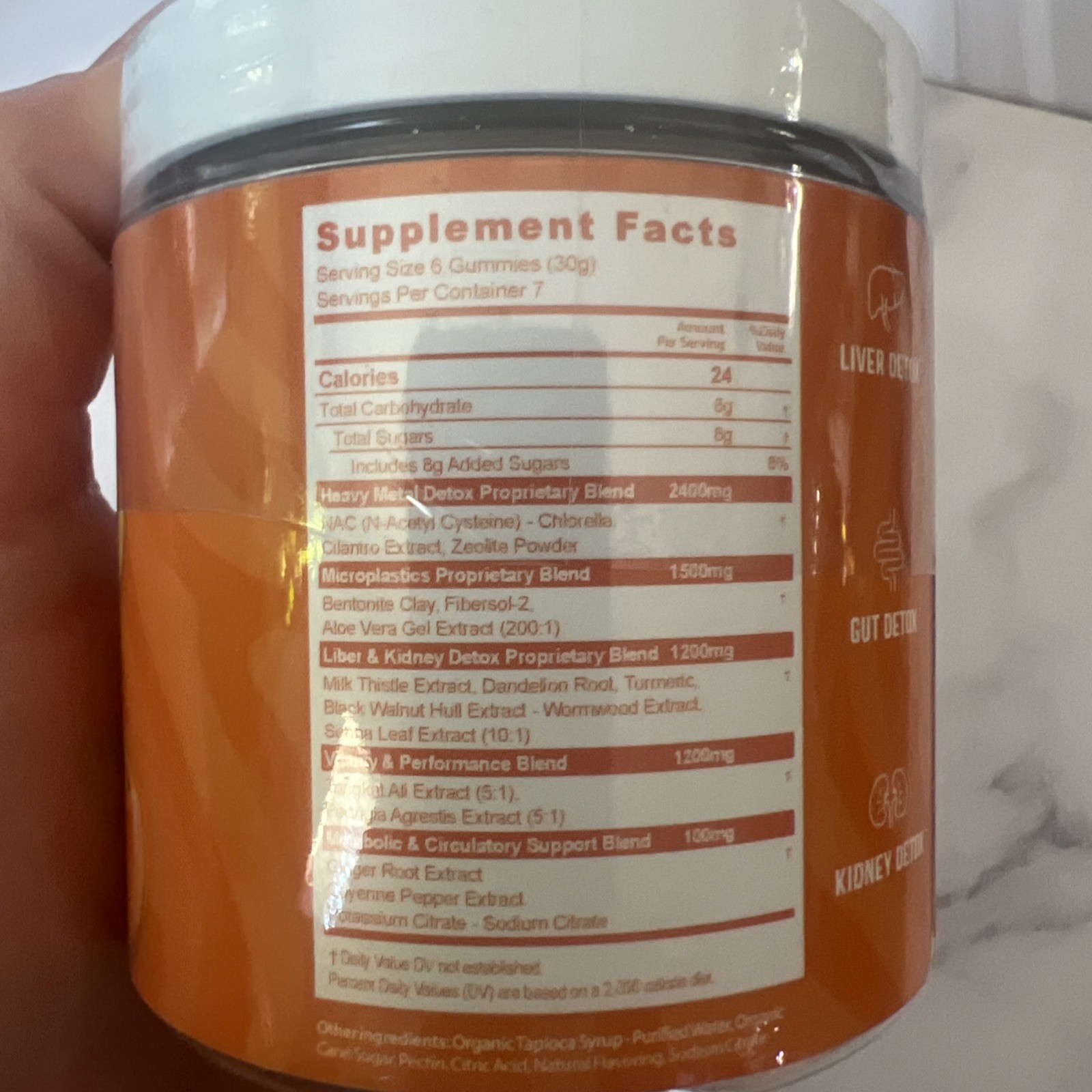 Toxin Detox Cleanse White Peach 42 gummies