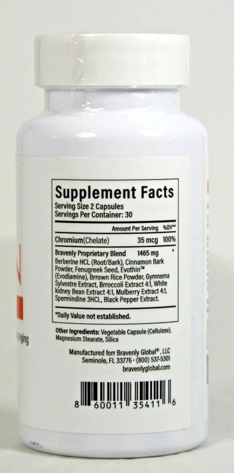 x2 Bravenly Burn Extreme 120 capsules TOTAL – AUTHENTIC
