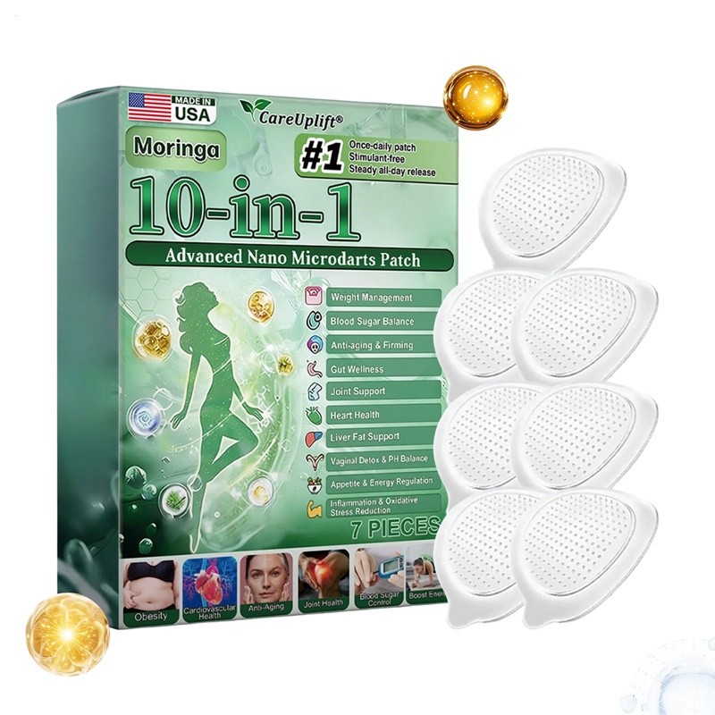 Moringa 10-IN-1 Advanced Nano Microneedle Slimming Adhesive Patch 7pcs/box * 1-1