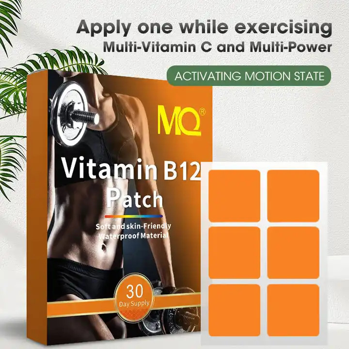 Vitamin B12 Energy Patches 30-Day Supply | Natural Boost & Focus Support
