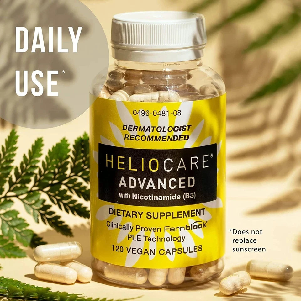 3 Packs Heliocare Advanced Nicotinamide B3 Skin Health 120 Capsules Exp: 02/2028