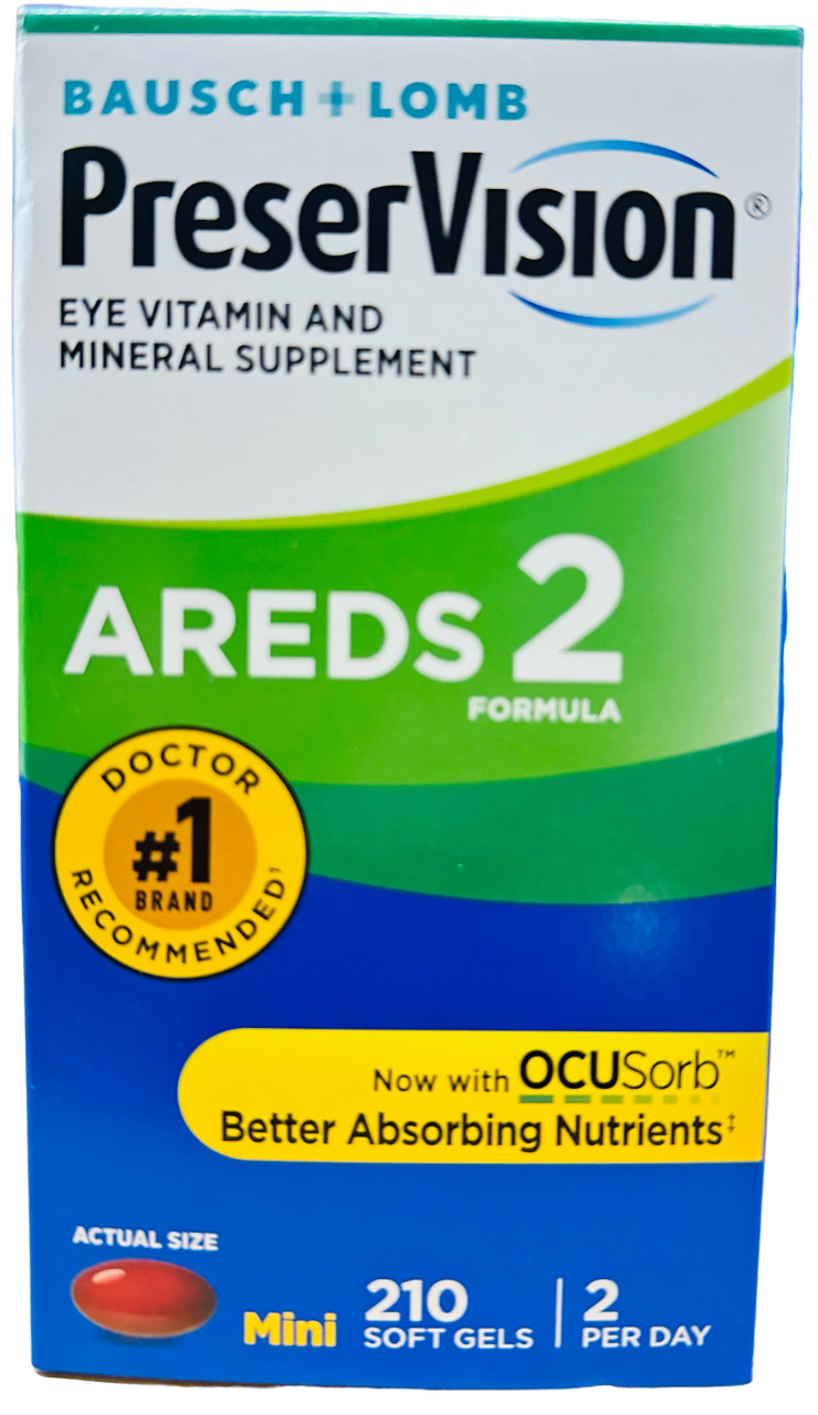 PreserVision Areds 2- 210 SoftGels for Eyes Exp. After 06/2025 + Free Shipping