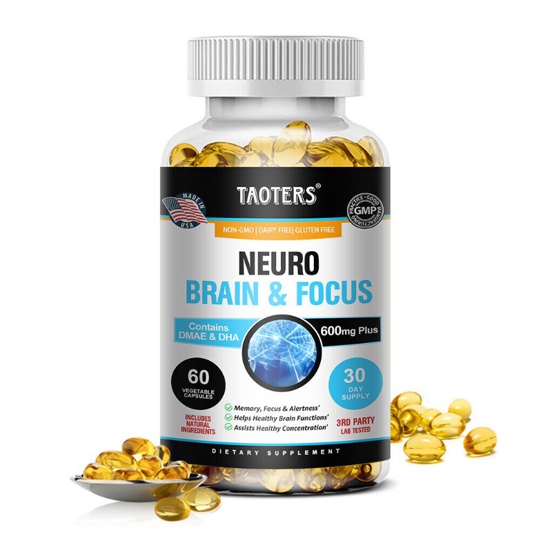 Neuro Brain & Focus 120 Capsules, Healthy Memory, Clarity, Fatigue and Mood