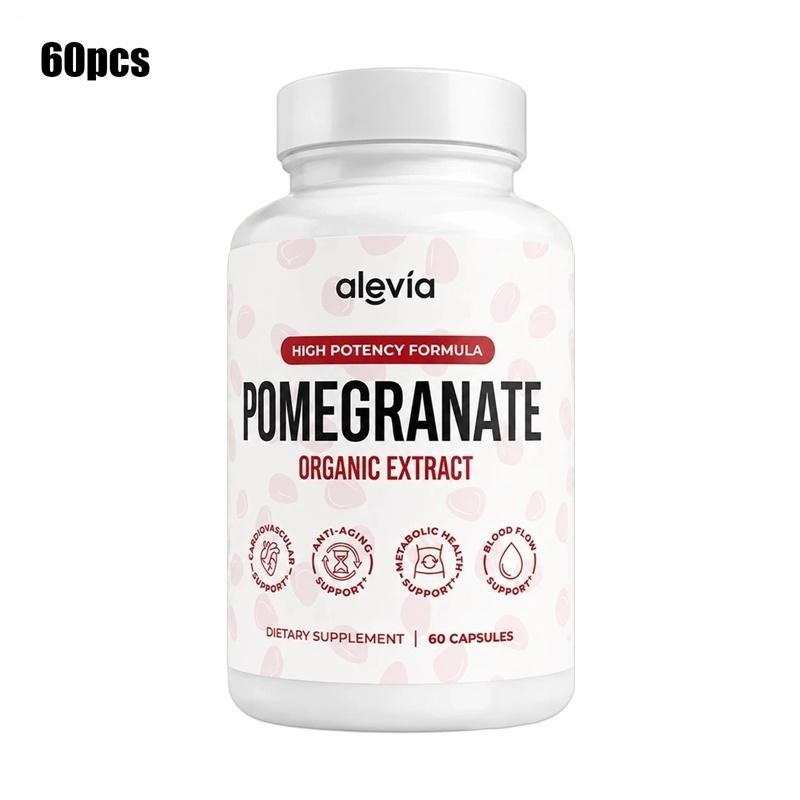 2 PACK Alevia Pomegranate Capsules 60ct Organic Extract Antioxidant,BRAND NEW