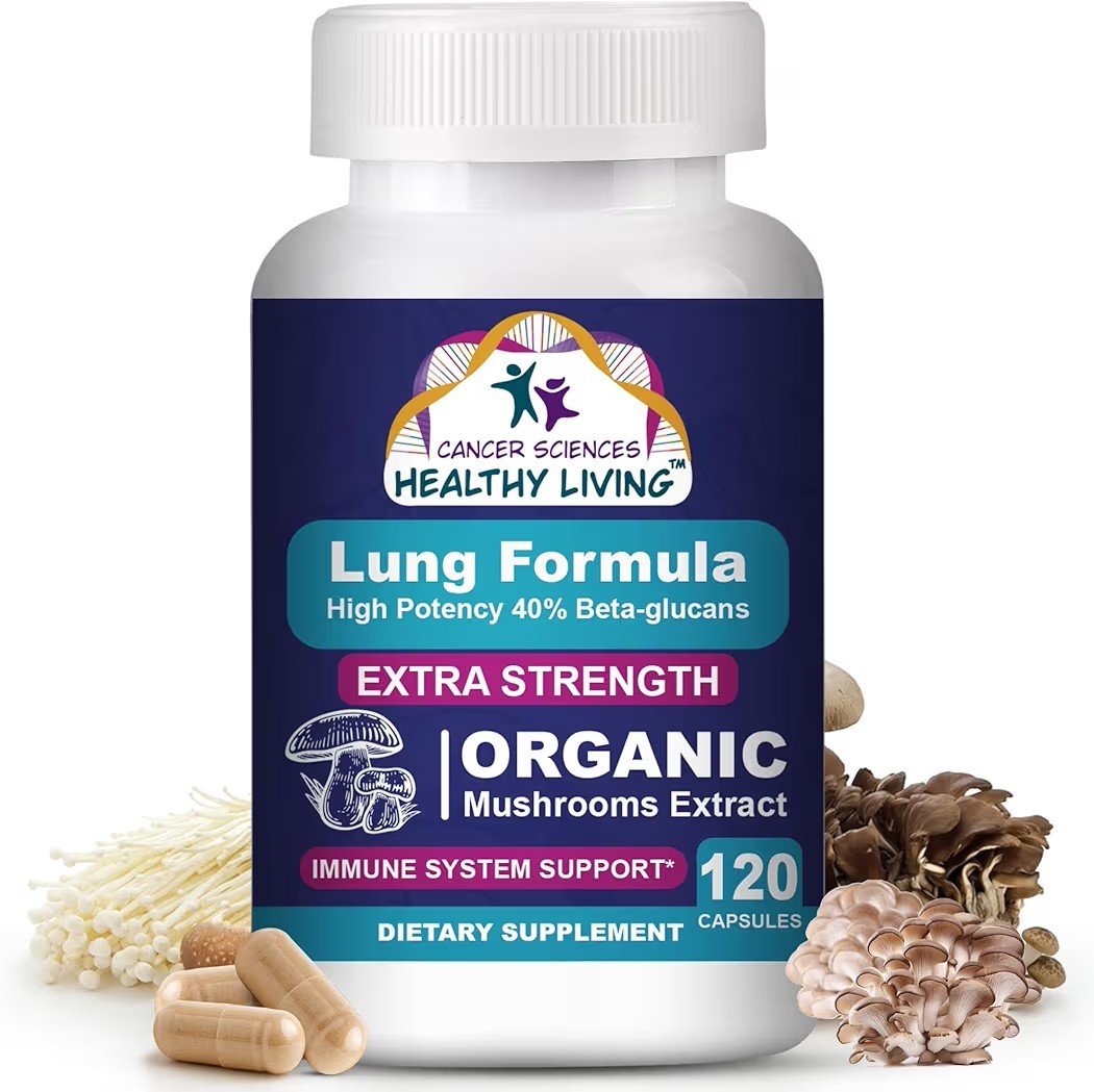 Sciences Healthy Living Lung Formula Organic Mushroom 120 Caps