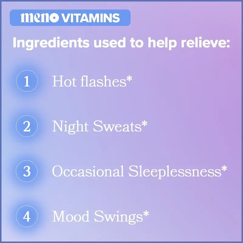 O Positiv MENO Vitamins for Menopause-Menopause Supplement for Women-60 Servings