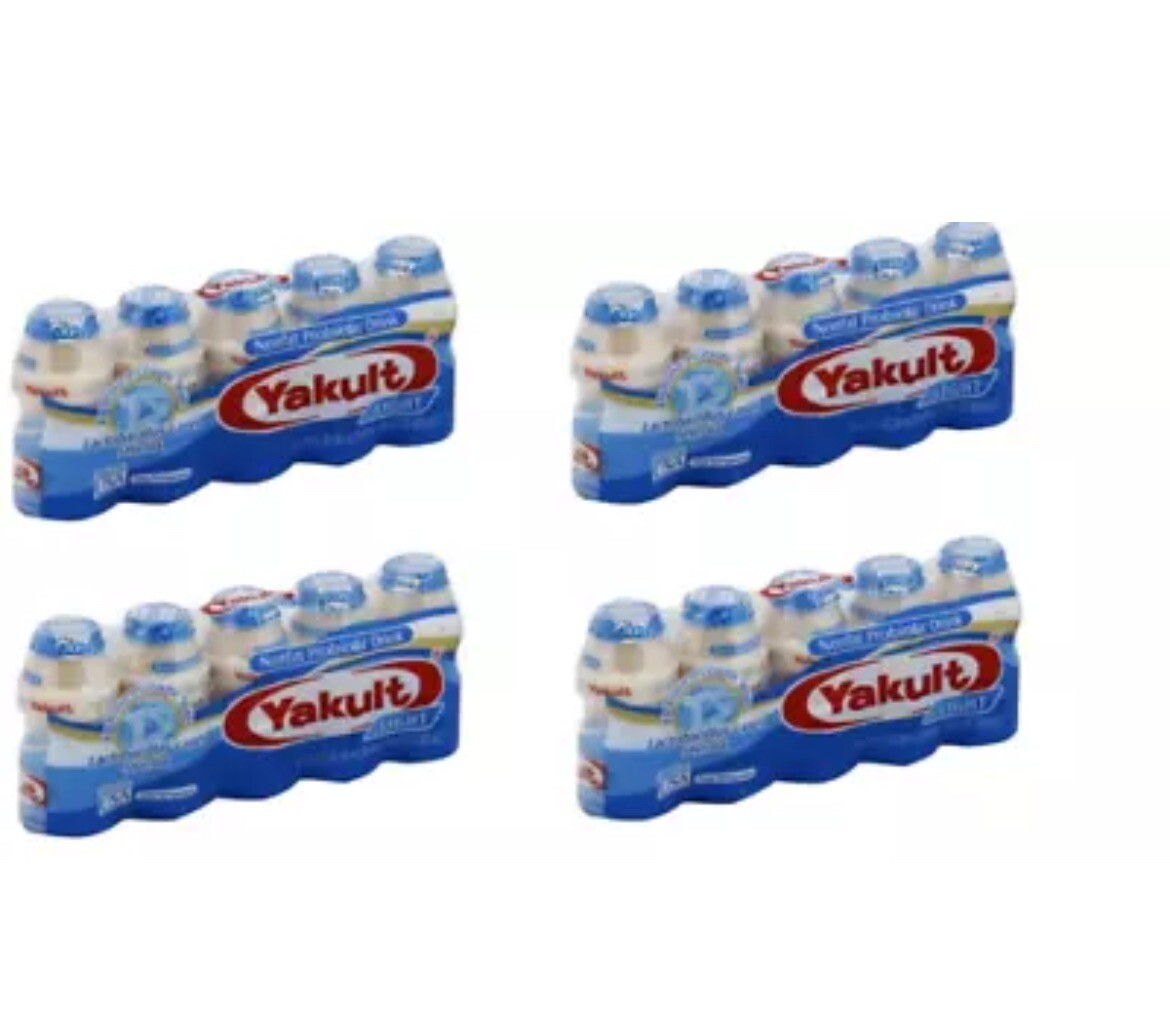 Yakult Probiotic Drink Light Nonfat 2.7 oz x 5 Bottles ( Pack of 4 )
