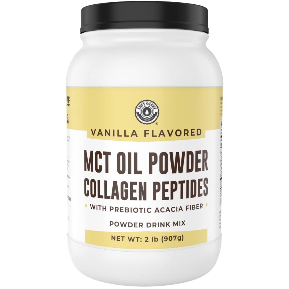 32oz Vanilla Keto MCT Powder + Collagen + Prebiotic Acacia Fibre MCT Creamer