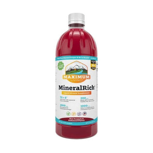 Maximum Living, Mineralrich Liquid Minerals Supplement, 32 Oz