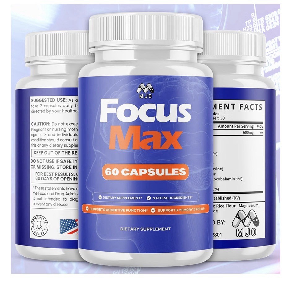 Focus Max Capsules, FocusMax Pills with All Natural Ingredients, Multivitamin