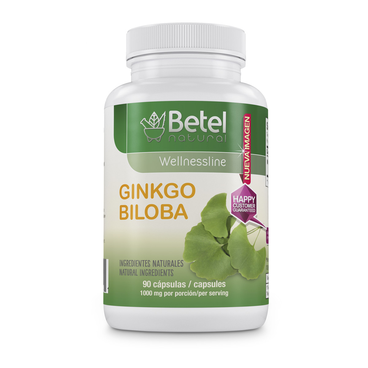 Premium Ginkgo Biloba Caps by Betel Natural – Healthy Brain Function – 1000 mg