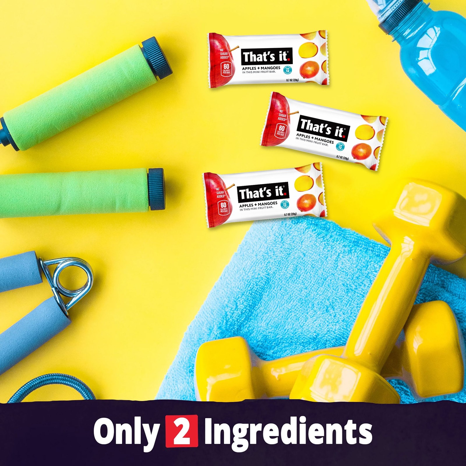 That’s it. Gluten-Free Soft & Chewy Apple + Mango Fruit Bars, 0.7 oz
